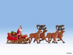 15924 Noch Weihnachtsmann Mit Schlitten