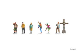 44531 Noch Bergwanderer Mit Gipfelkreuz