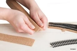 50410 Noch Kork-Gleisbettung, 3 Mm Hoch -Spoor: HO Winkel NO50410 3