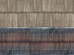 56964 Noch 3D-Kartonplatte Bretterwand