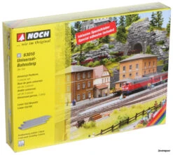 63010 Noch Universal-Bahnsteig, 3er-Set -Spoor: HO Winkel NO63010 2