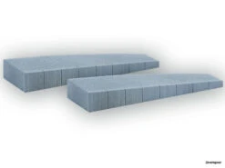 66018 Noch Bahnsteig Epoche III  IV, Gebogene Enden